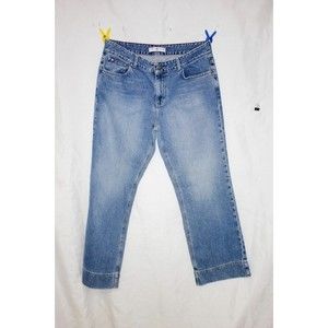 Tommy Hilfiger Jeans Big Hem Stovepipe Scrub Wash Women's Size 14 Inseam 32
